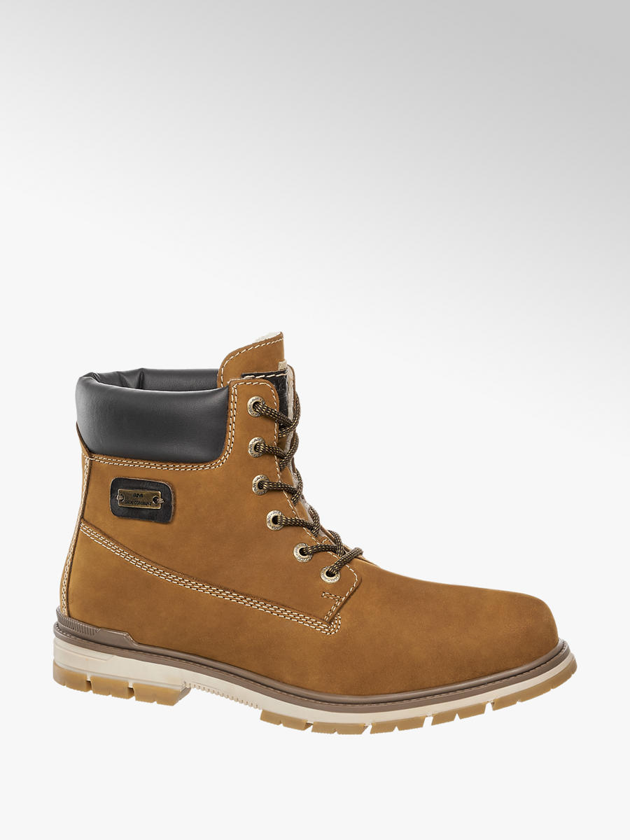 AM SHOE Leder Schnürboots gefüttert | DEICHMANN AT braune herren stiefel gefüttert